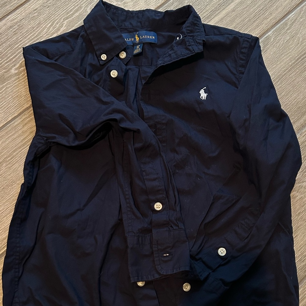 Polo Ralph Lauren blue boys button down size 8